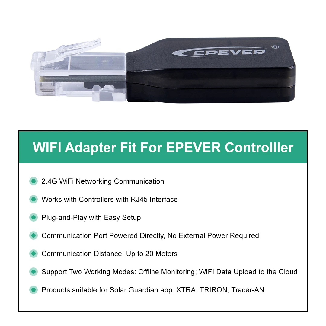 EPEVER WiFi 2.4G RJ45 D WIFI B - Drone Solar Charger ulasan dan harga